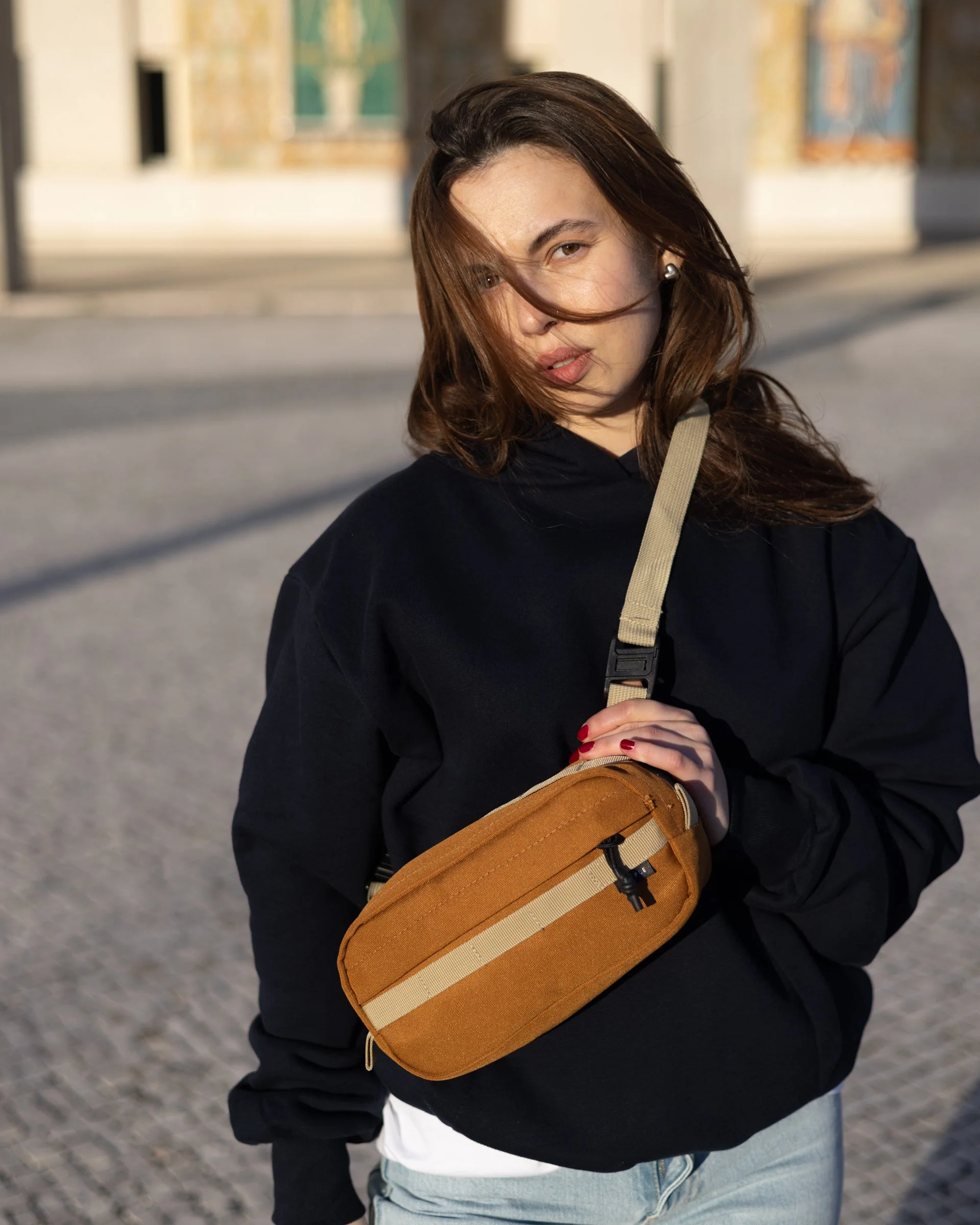 Cross Body Bag - Burnt Orange - Image 10