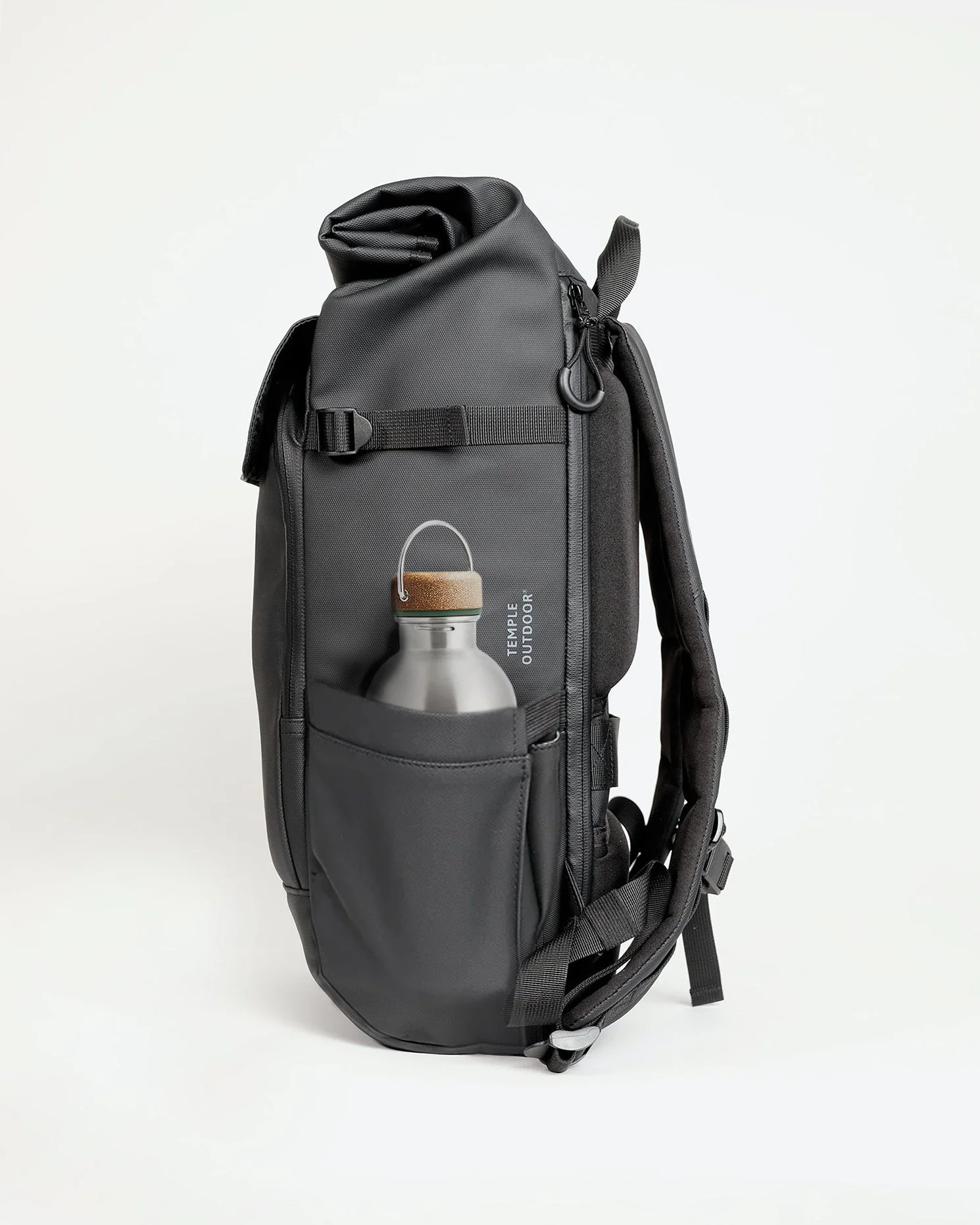 Roll Top Backpack Pro - Black - Image 11