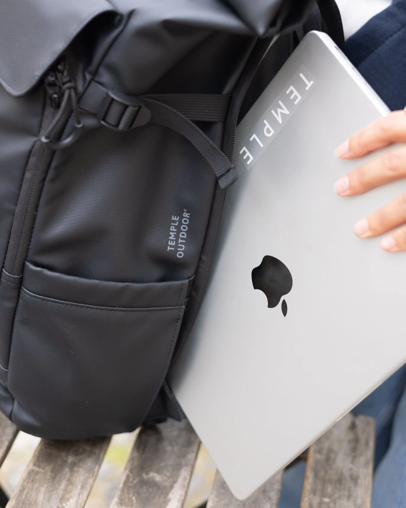 Roll Top Backpack Pro - Black - Image 5