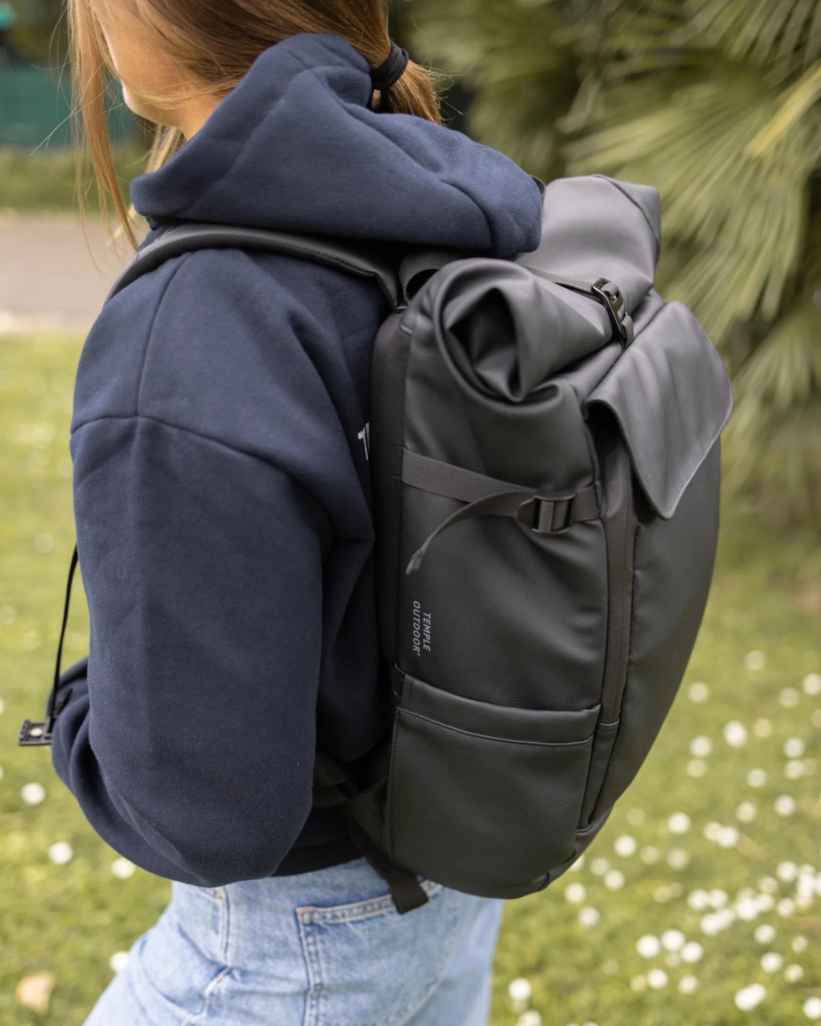 Roll Top Backpack Pro - Black - Image 7