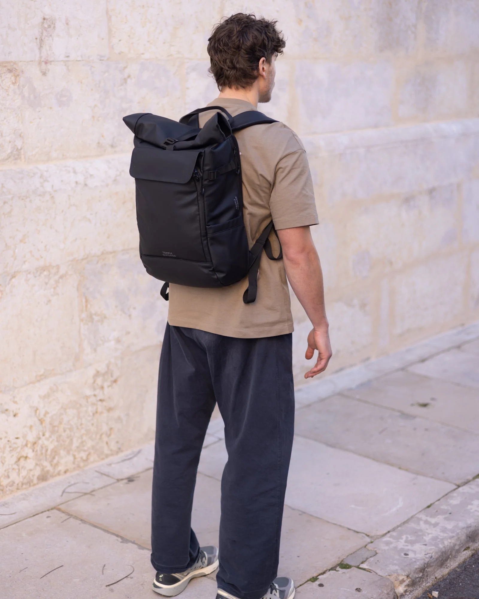 Roll Top Backpack Pro - Black - Image 9